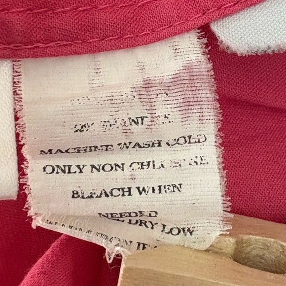 Ann Taylor Pink Ruched Sleeveless Stretch Blouse Size Medium - Picture 6 of 6